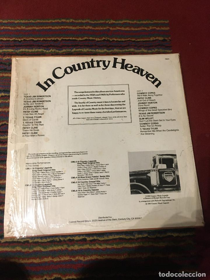 Discos de vinilo: IN COUNTRY HEAVEN 16 SELECTIONS - Foto 2