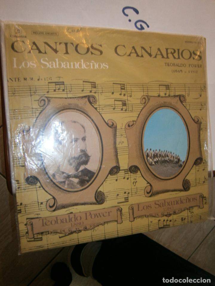 Discos de vinilo: ANTIGUO LP - CANTOS CANARIOS - LOS SABANDE&Ntilde;OS - D1 - Foto 1
