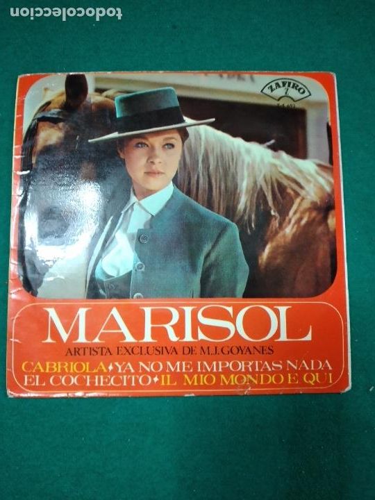Discos de vinilo: MARISOL. EL COCHECITO + 3. EP ZAFIRO 1965. - Foto 2