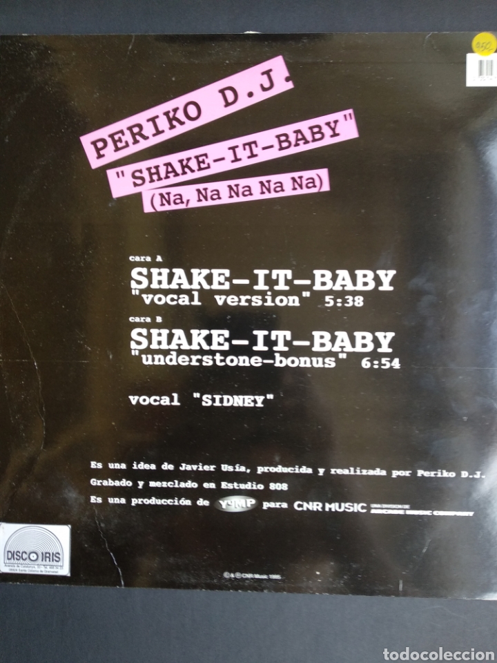 Discos de vinilo: *PERIKO DJ. SHAKE IT BABY, 1995. LA.1 - Foto 2