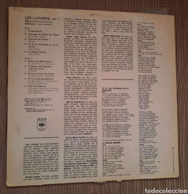 Discos de vinilo: LP VINILO- LES LUTHIERS - - Foto 3