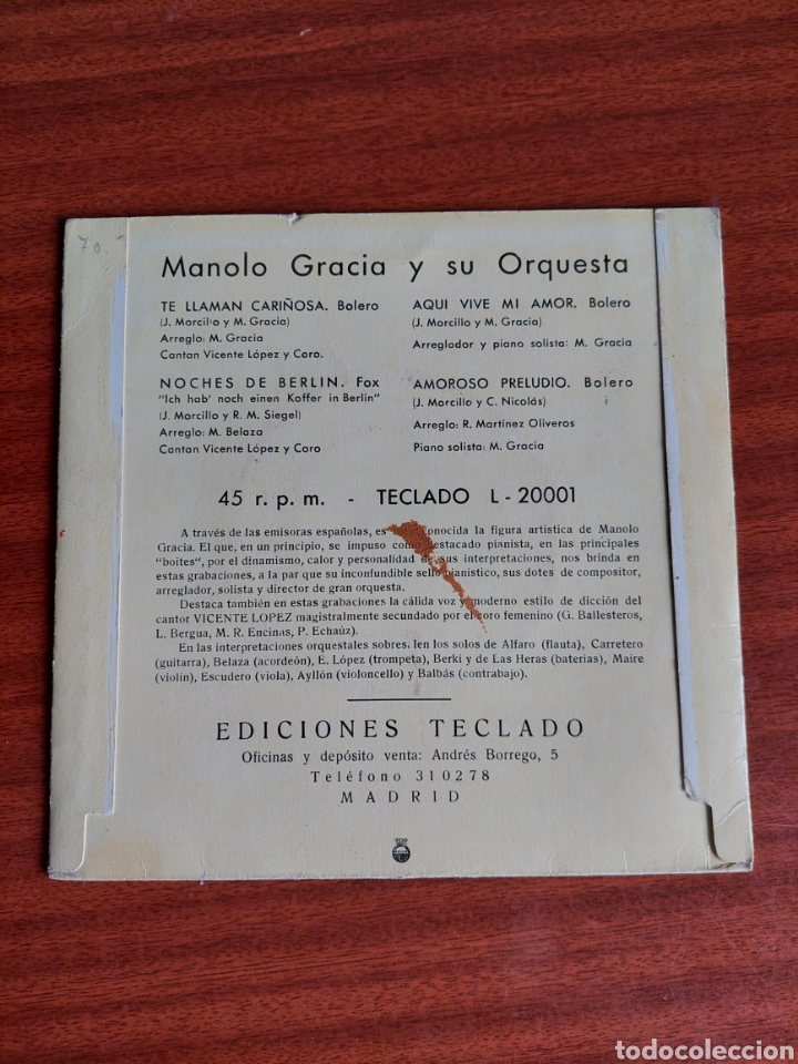 Discos de vinilo: Manolo Garc&iacute;a y su orquesta - Foto 2