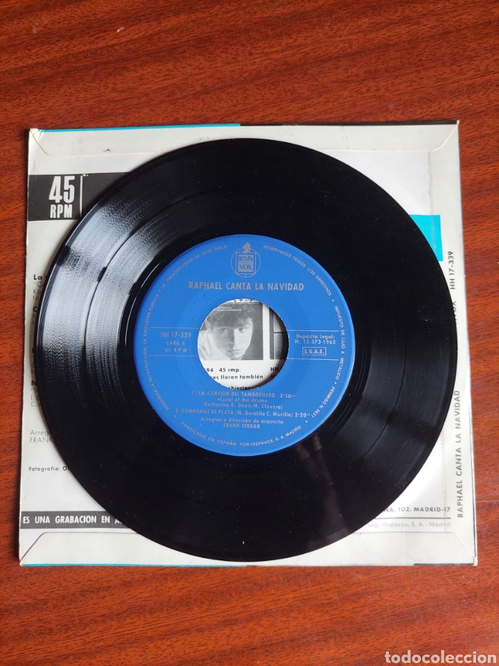 Discos de vinilo: Rapharl Canta la Navidad - Foto 3