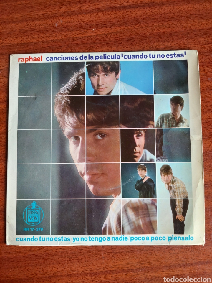 Disques de vinyle: Raphael canciones de la pel&iacute;cula &rdquo;Cuando tu no est&aacute;s&rdquo;