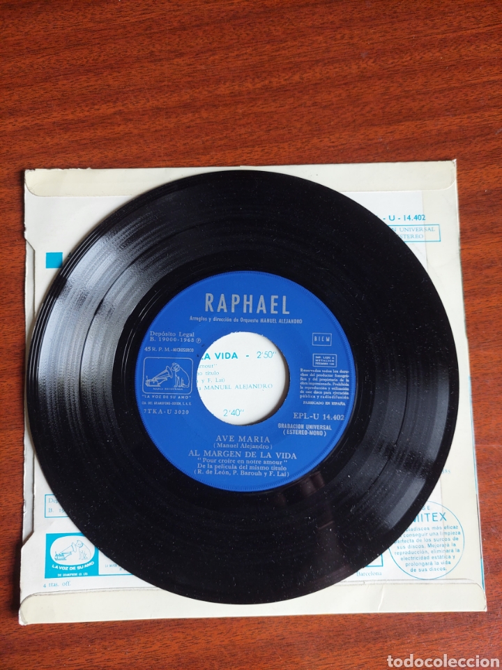 Discos de vinilo: Raphael Ave Maria - Foto 3