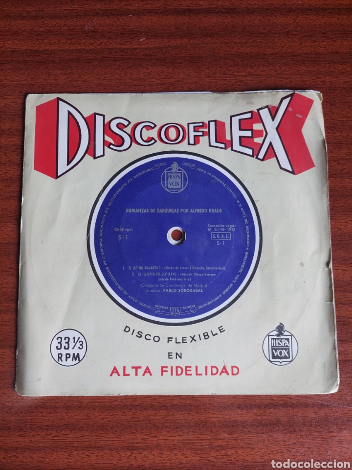 Discos de vinil: Romanzas de zarzuelas por Alfredo Kraus