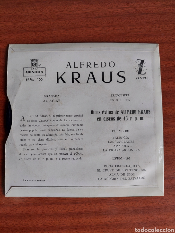 Discos de vinilo: Alfredo Kraus - Foto 2