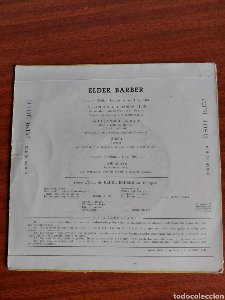 Discos de vinilo: Elder Barber - Foto 2