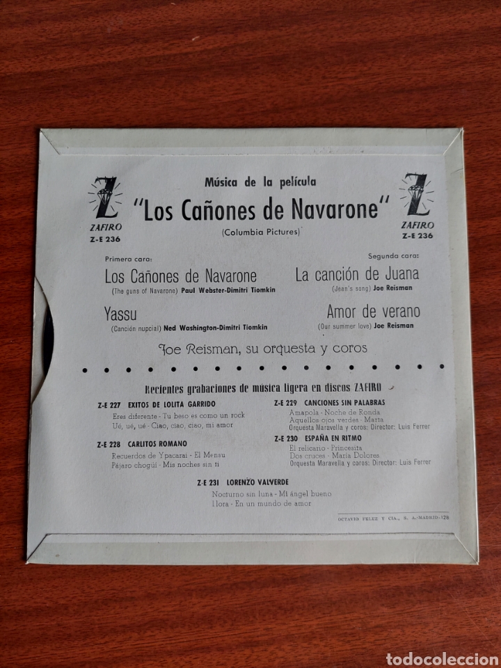 Discos de vinilo: Los ca&ntilde;ones de Navarone - Foto 3