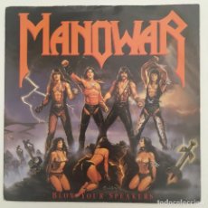 Discos de vinilo: MANOWAR ‎– BLOW YOUR SPEAKERS, UK 1987 ATCO RECORDS. Lote 281993358