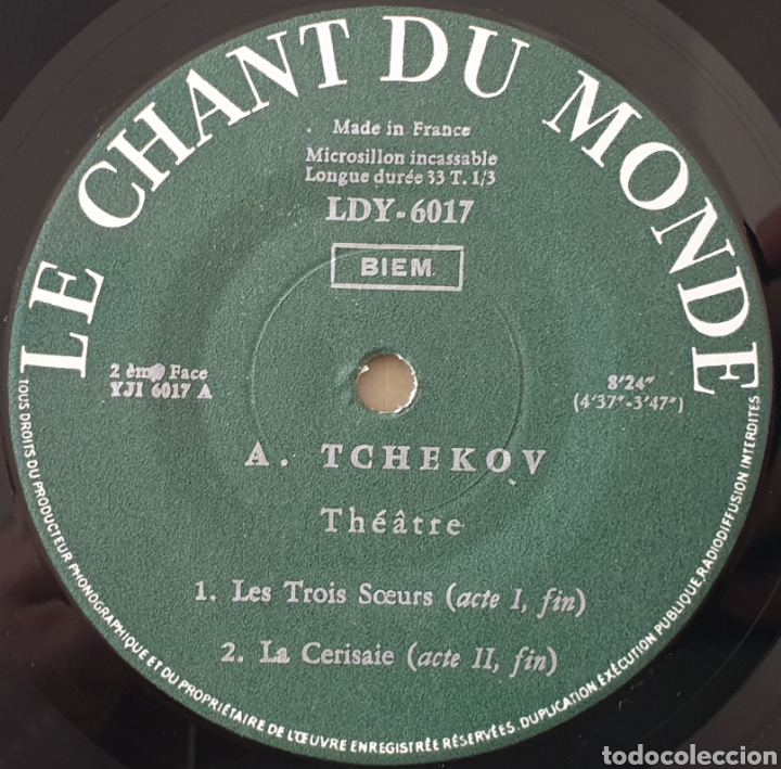 Discos de vinilo: EP ANTON CHEKHOV (Francia - Le Chant Du Monde - 1970s) Very Rare URSS Soviet Audiobook - Foto 5 - 282000583