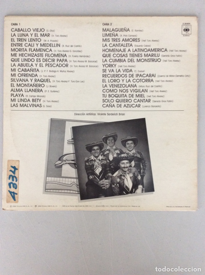 Discos de vinilo: Cuarteto Imperial. Fiesta - Foto 2