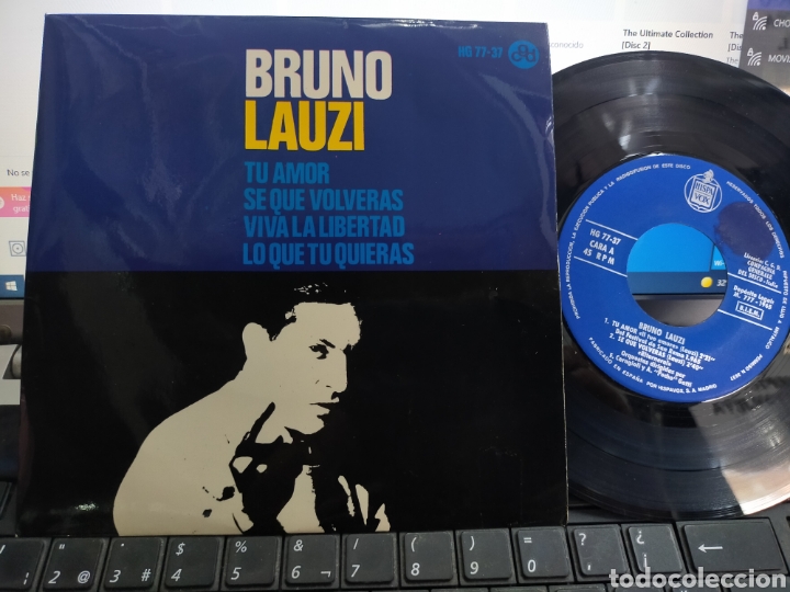 Discos de vinilo: Bruno lauzi EP tu amor + 3 Espa&ntilde;a 1965