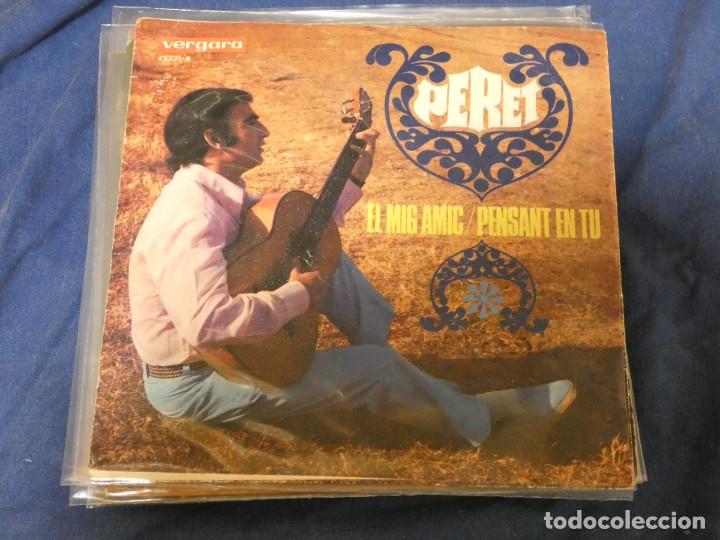 Discos de vinilo: PERET SINGLE EL MIG AMIC 1971 BUEN ESTADO - Foto 1