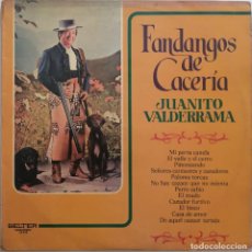 Discos de vinilo: JUANITO VALDERRAMA, FANDANGOS DE CACERÍA, BELTER 22.652