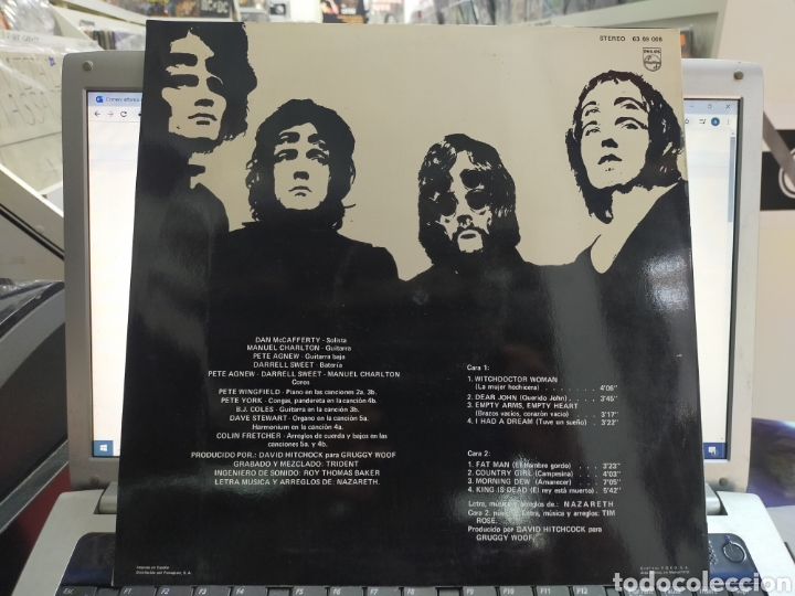 Discos de vinilo: Nazareth lp Espa&ntilde;a 1972 - Foto 2