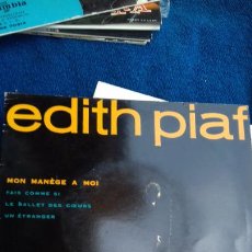 Discos de vinilo: EDITH PIAFF -DISCO DE 4 CANCIONES. Lote 282476253