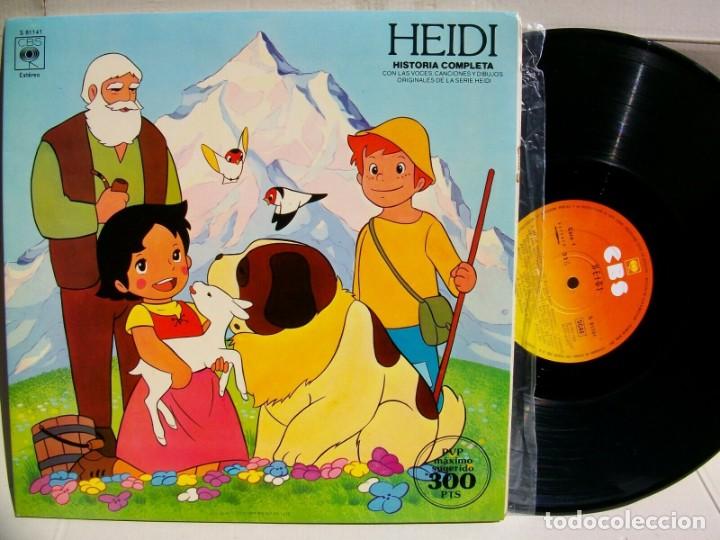 Discos de vinilo: HEIDI HISTORIA COMPLETA CON LAS VOCES ORIGINALES en ESPA&Ntilde;OL VINYL LP
