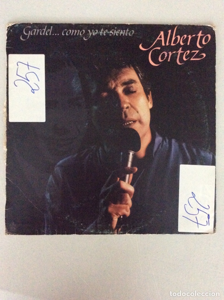 Discos de vinilo: Alberto Cortez. Gardel... como yo te siento. - Foto 1