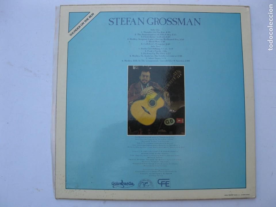 Discos de vinilo: LP - STEFAN GROSSMAN - THUNDER ON THE RUN - CFE - A&Ntilde;O 1981. - Foto 2