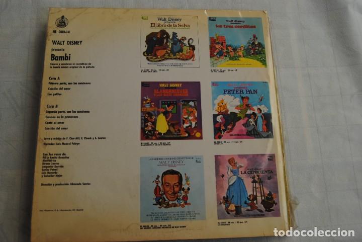 Discos de vinilo: walt disney bambi. lp hispavox - Foto 2