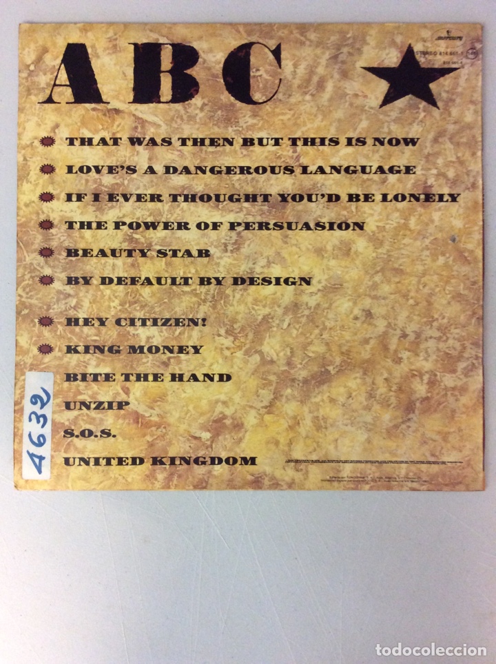 Discos de vinilo: ABC . Beauty star - Foto 2