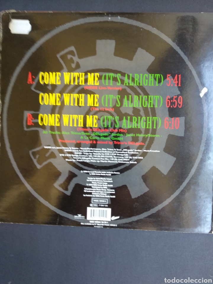 Discos de vinilo: *INDEE, COME WITH ME, 1994 A4 - Foto 2