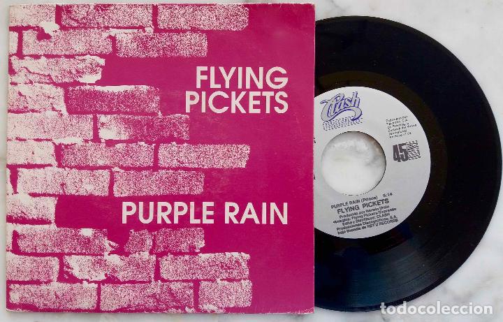 Discos de vinilo: FLYING PICKETS PURPLE RAIN, SINGLE ESPA&Ntilde;A 1991 - Foto 1