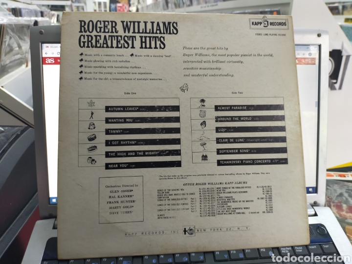 Discos de vinilo: Roger Williams lp greatest hits u.s.a. - Foto 2