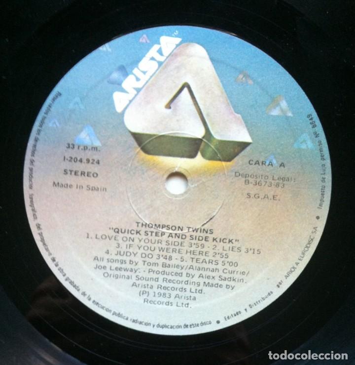 Discos de vinilo: THOMPSON TWINS - Quick Step & Side Kick - LP ESPA&Ntilde;OL 1983 - ARISTA - Foto 3