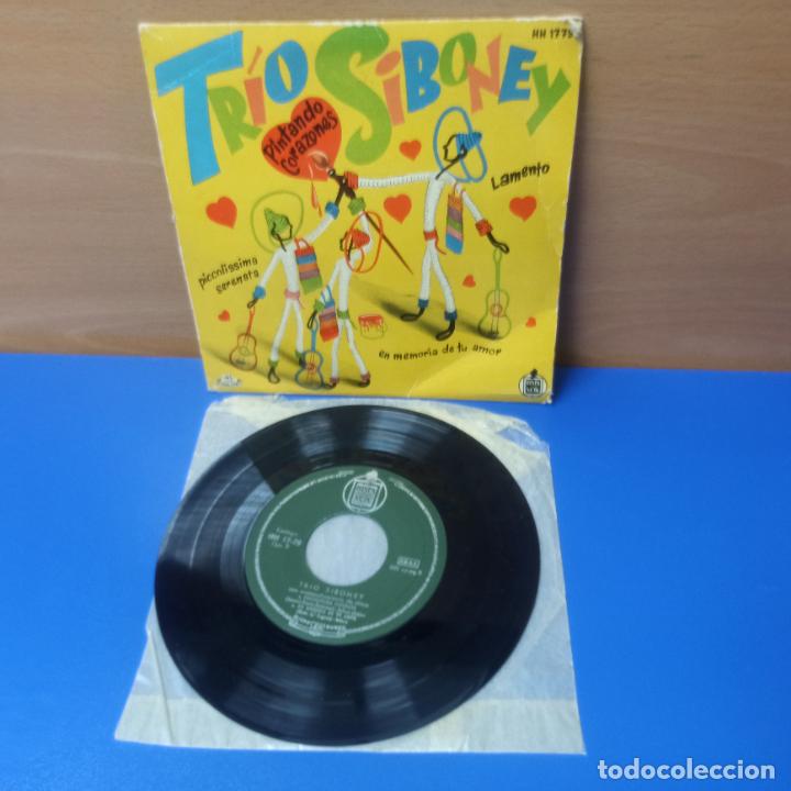 Discos de vinilo: SINGLE DISCO DE VINILO - TRIO SIBONEY - PINTANDO CORAZONES - Foto 1