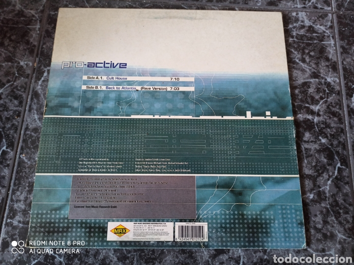 Discos de vinilo: Pro-Active - Back To Atlantis (12&rdquo;, Maxi) - Foto 2