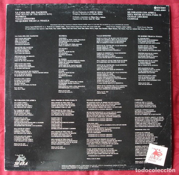 Discos de vinilo: Moll - Esc&uacute;chame. LP Vinilo. - Foto 2