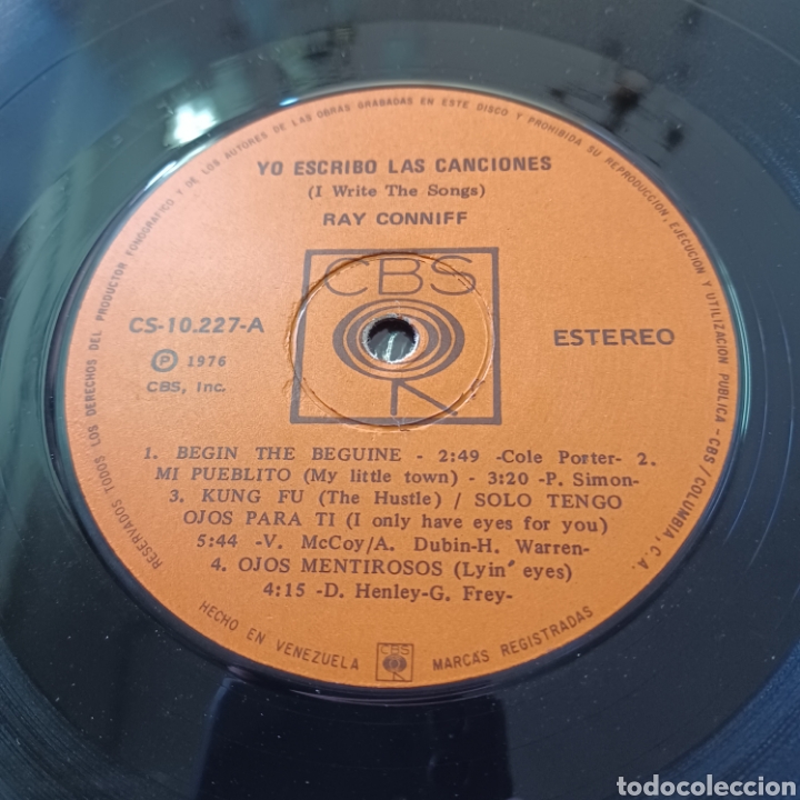 Discos de vinilo: RAY CONNIFF - I WRITE THE SONGS - Foto 3