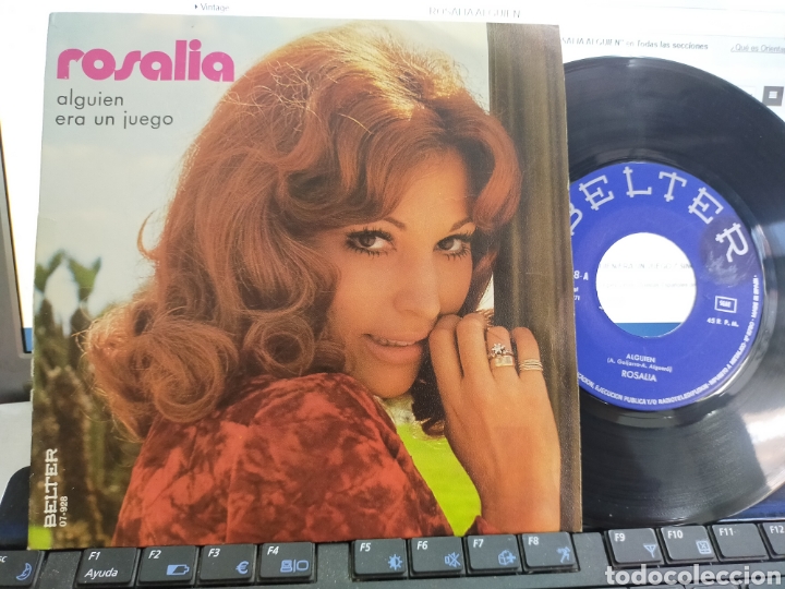 Discos de vinilo: Rosal&iacute;a single alguien 1971 - Foto 1
