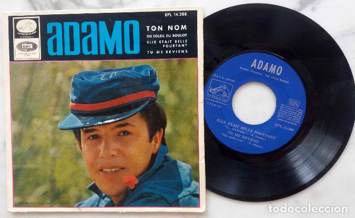 Discos de vinilo: ADAMO, TON NOM + 3 TEMAS. EP ESPA&Ntilde;A 1966 - Foto 1
