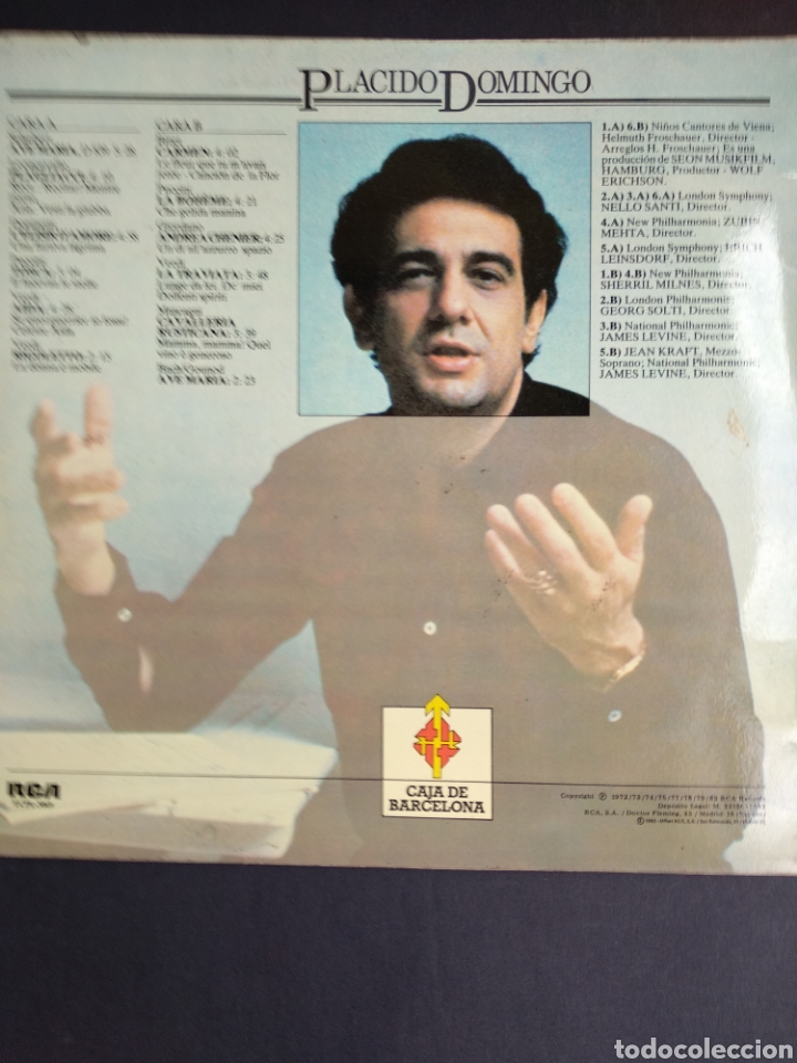 Discos de vinilo: *PLACIDO DOMINGO, RCA, 1982 A3 - Foto 2