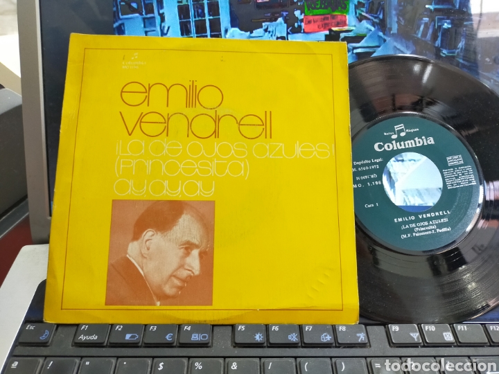 Discos de vinilo: Emilio Vendrell single la de ojos azules! 1972 - Foto 1