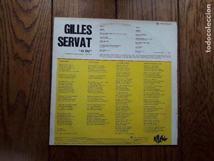 Discos de vinilo: Gilles servat - ki du - Foto 2