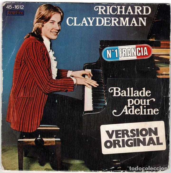Discos de vinilo: Richard Clayderman - Ballade pour Adeline. Single - Foto 1
