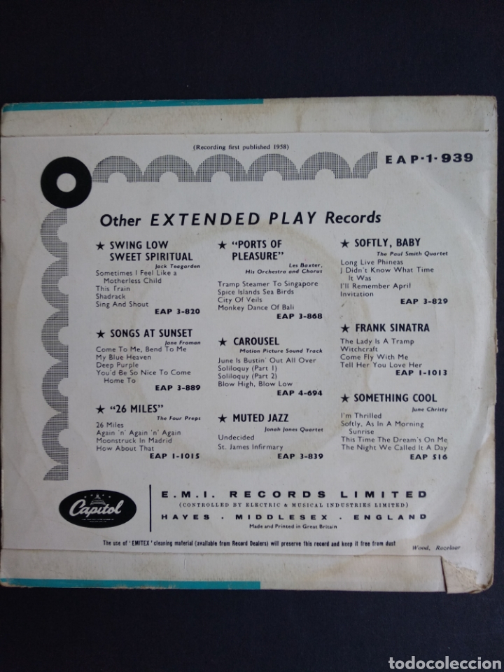 Discos de vinilo: *DEAN MARTIN, RETURN TO ME, 1958 - Foto 2