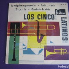 Discos de vinilo: LOS CINCO 5 LATINOS - EP FONTANA 1959 - CANTA CANTA +3 MELODICA LATINA 60'S - POCO USO -VINILO AZUL