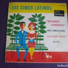 Discos de vinilo: LOS CINCO 5 LATINOS - EP FONTANA 1961 - ESTANDO CONTIGO +3 MELODICA LATINA 60'S -PORTADA BORT