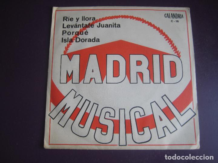 Discos de vinilo: Conjunto Segali, Antoliano Toldos &lrm;&ndash; Madrid Musical - EP CALANDRIA 1972 - JAZZ - VINILO SIN USO