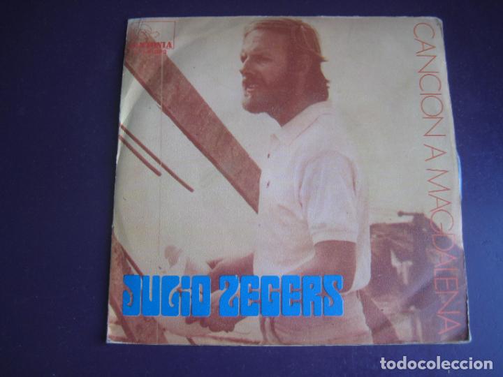 Discos de vinilo: Julio Zegers - Canci&oacute;n A Magdalena +1 - Sg SINTONIA 1970 - NUEVA CANCION CHILE 70'S - VINILO SIN USO