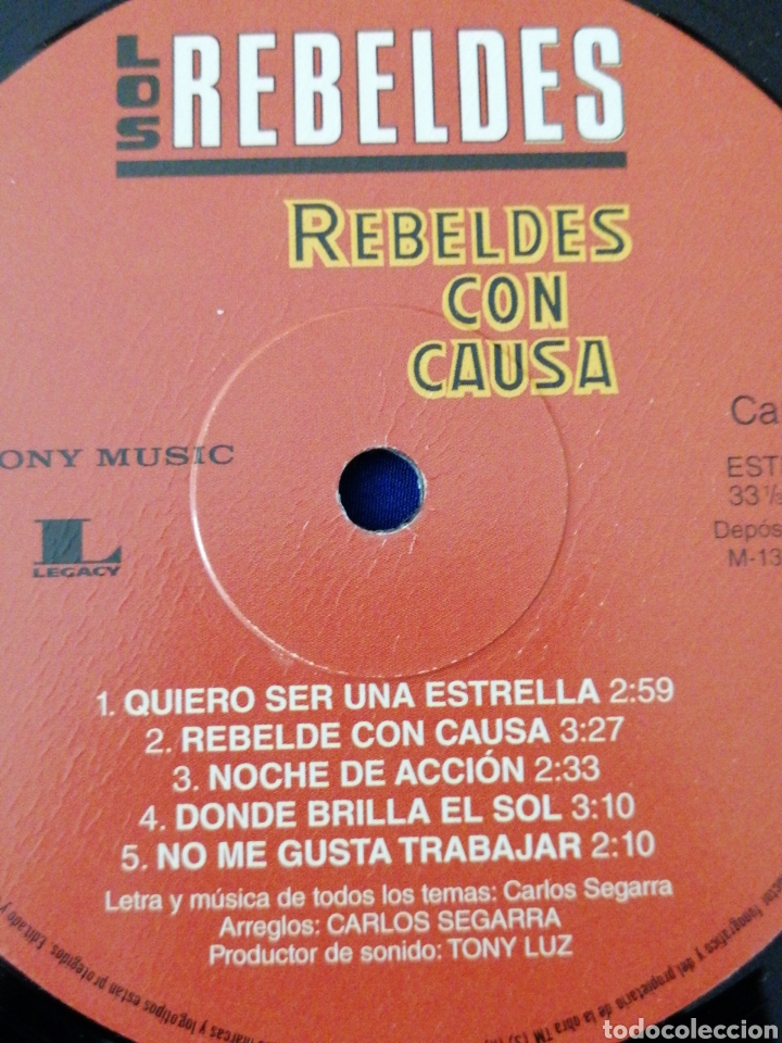 Discos de vinilo: LOS REBELDES - REBELDES CON CAUSA - Foto 5