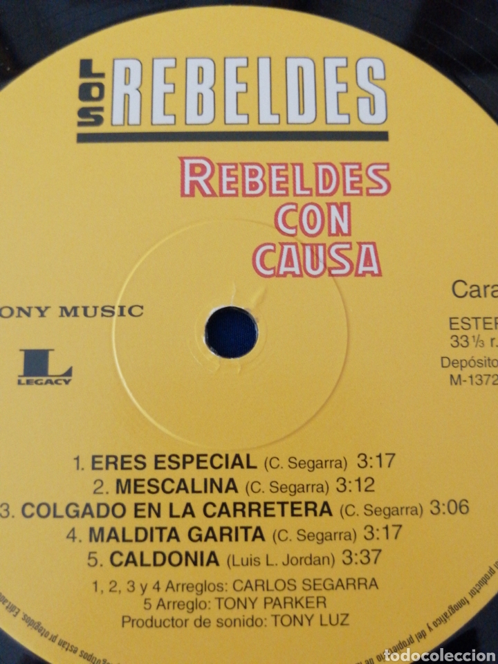 Discos de vinilo: LOS REBELDES - REBELDES CON CAUSA - Foto 6