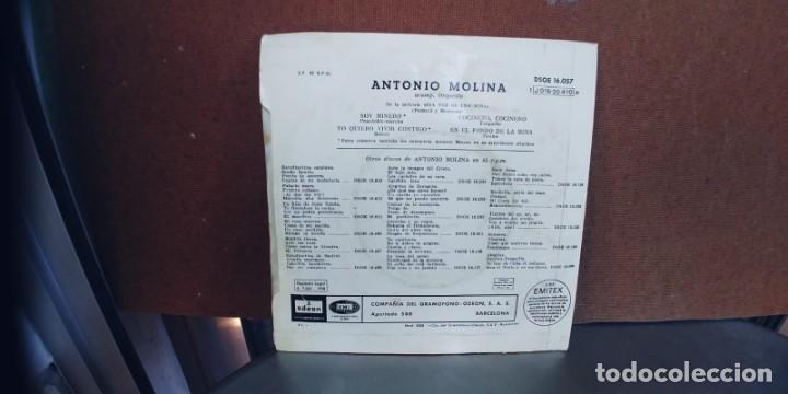 Discos de vinilo: ANTONIO MOLINA-EP SOY MINERO +3 - Foto 2