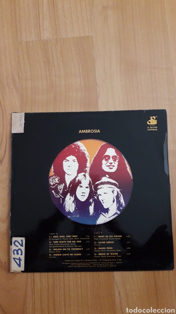 Discos de vinilo: AMBROSIA. NICE NICE VERY NICE. MAKE US ALL AWARE - Foto 2