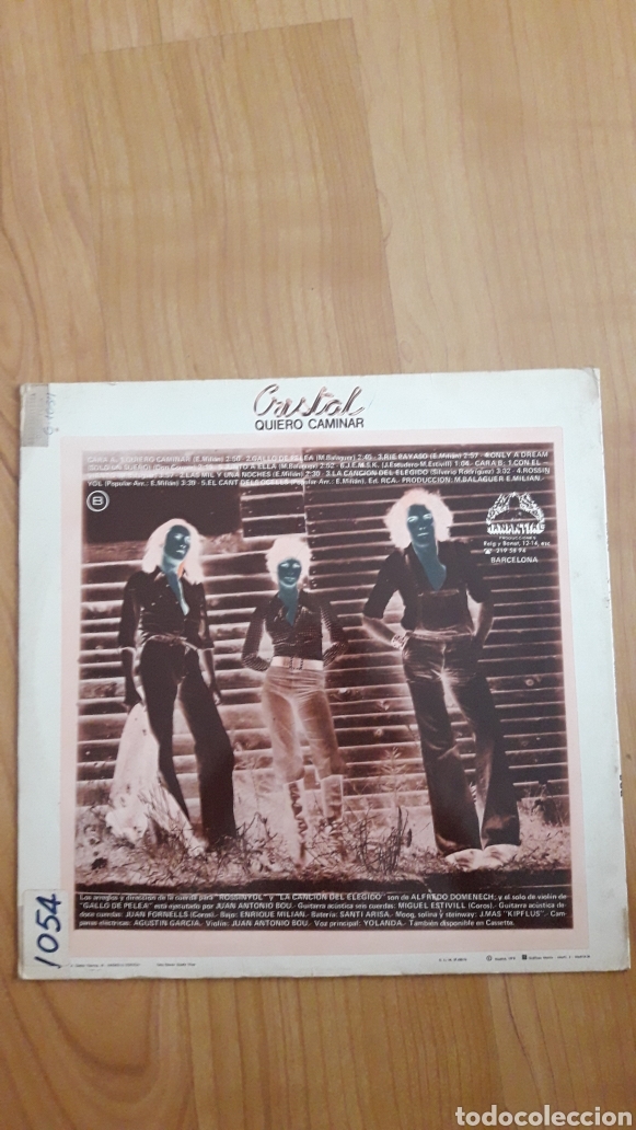 Discos de vinilo: CRISTAL. QUIERO CAMINAR - Foto 2